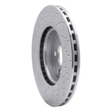Dynamic Friction 2009-2022 Audi A4 (Mexico) Front Right Drilled Silver Brake Rotor by Dynamic Friction Company 621-73086R