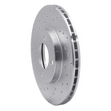 Dynamic Friction 1986-1998 Volkswagen Cabrio Front Left Drilled Silver Brake Rotor by Dynamic Friction Company 621-74006L