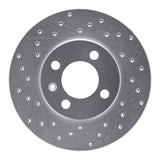Dynamic Friction 1986-1998 Volkswagen Cabrio Front Left Drilled Silver Brake Rotor by Dynamic Friction Company 621-74006L