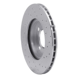 Dynamic Friction 1986-1998 Volkswagen Cabrio Front Left Drilled Silver Brake Rotor by Dynamic Friction Company 621-74006L