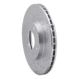 Dynamic Friction 1986-1998 Volkswagen Cabrio Front Right Drilled Silver Brake Rotor by Dynamic Friction Company 621-74006R