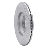 Dynamic Friction 2006-2022 Audi A3 Quattro Rear Right Drilled Silver Brake Rotor by Dynamic Friction Company 621-74030R