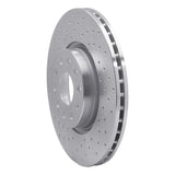 Dynamic Friction 2005-2022 Audi A3 Front Left Drilled Silver Brake Rotor by Dynamic Friction Company 621-74053L