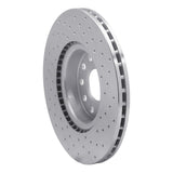 Dynamic Friction 2005-2022 Audi A3 Front Left Drilled Silver Brake Rotor by Dynamic Friction Company 621-74053L