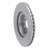 Dynamic Friction 2005-2022 Audi A3 Front Right Drilled Silver Brake Rotor by Dynamic Friction Company 621-74053R