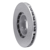 Dynamic Friction 2011-2018 Porsche Cayenne Left Front Drilled Silver Brake Rotor by Dynamic Friction Company 621-74057D