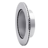 Dynamic Friction 2001-2006 Lexus LS430 Rear Left Drilled Silver Brake Rotor by Dynamic Friction Company 621-75010L