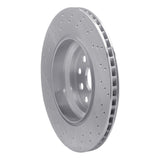 Dynamic Friction 2007-2021 Lexus LS460 Rear Right Drilled Silver Brake Rotor by Dynamic Friction Company 621-75022D
