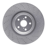 Dynamic Friction 2010-2017 Lexus LS460 Left Front Drilled Silver Brake Rotor by Dynamic Friction Company 621-75030D