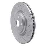 Dynamic Friction 2010-2017 Lexus LS460 Right Front Drilled Silver Brake Rotor by Dynamic Friction Company 621-75031D