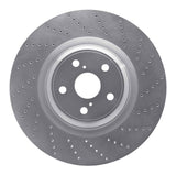 Dynamic Friction 2010-2017 Lexus LS460 Right Front Drilled Silver Brake Rotor by Dynamic Friction Company 621-75031D