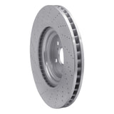 Dynamic Friction 2010-2017 Lexus LS460 Right Front Drilled Silver Brake Rotor by Dynamic Friction Company 621-75031D