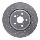 Dynamic Friction 2016-2022 Toyota Avalon Front Left Drilled Silver Brake Rotor by Dynamic Friction Company 621-75043L