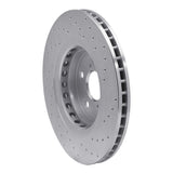 Dynamic Friction 2016-2022 Toyota Avalon Front Left Drilled Silver Brake Rotor by Dynamic Friction Company 621-75043L
