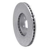 Dynamic Friction 2016-2022 Toyota Avalon Front Right Drilled Silver Brake Rotor by Dynamic Friction Company 621-75043R