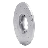 Dynamic Friction 1975-1979 Toyota Corolla Front Right Drilled Silver Brake Rotor by Dynamic Friction Company 621-76001R
