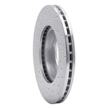 Dynamic Friction 1984-1987 Toyota Cressida Front Right Drilled Silver Brake Rotor by Dynamic Friction Company 621-76024R