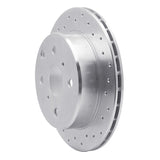 Dynamic Friction 1984-1988 Toyota Cressida Rear Right Drilled Silver Brake Rotor by Dynamic Friction Company 621-76025R