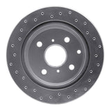 Dynamic Friction 1984-1988 Toyota Cressida Rear Right Drilled Silver Brake Rotor by Dynamic Friction Company 621-76025R