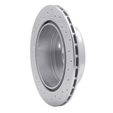 Dynamic Friction 1984-1988 Toyota Cressida Rear Right Drilled Silver Brake Rotor by Dynamic Friction Company 621-76025R