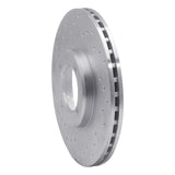 Dynamic Friction 1985-1988 Toyota Cressida Front Left Drilled Silver Brake Rotor by Dynamic Friction Company 621-76030L