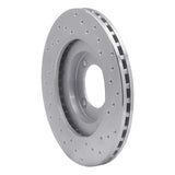 Dynamic Friction 1985-1988 Toyota Cressida Front Left Drilled Silver Brake Rotor by Dynamic Friction Company 621-76030L