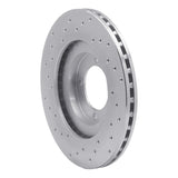 Dynamic Friction 1985-1988 Toyota Cressida Front Right Drilled Silver Brake Rotor