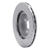 Dynamic Friction 1987-1992 Toyota Corolla Front Left Drilled Silver Brake Rotor by Dynamic Friction Company 621-76032L
