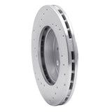 Dynamic Friction 1990-1991 Toyota Celica Front Right Drilled Silver Brake Rotor by Dynamic Friction Company 621-76043R
