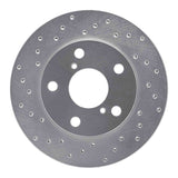 Dynamic Friction 1991-1995 Toyota MR2 Front Left Drilled Silver Brake Rotor by Dynamic Friction Company 621-76047L