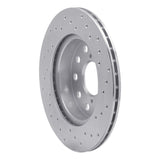 Dynamic Friction 1991-1995 Toyota MR2 Rear Left Drilled Silver Brake Rotor by Dynamic Friction Company 621-76048L
