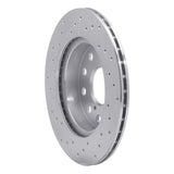 Dynamic Friction 1991-1995 Toyota MR2 Rear Right Drilled Silver Brake Rotor by Dynamic Friction Company 621-76048R