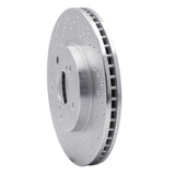 Dynamic Friction 2002-2015 Toyota Avalon Front Left Drilled Silver Brake Rotor by Dynamic Friction Company 621-76075L