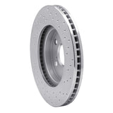 Dynamic Friction 2002-2015 Toyota Avalon Front Left Drilled Silver Brake Rotor by Dynamic Friction Company 621-76075L