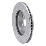Dynamic Friction 2002-2015 Toyota Avalon Front Right Drilled Silver Brake Rotor by Dynamic Friction Company 621-76075R