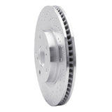 Dynamic Friction 2006-2020 Toyota Avalon Front Left Drilled Silver Brake Rotor by Dynamic Friction Company 621-76080L