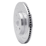 Dynamic Friction 2006-2020 Toyota Avalon Front Right Drilled Silver Brake Rotor by Dynamic Friction Company 621-76080R