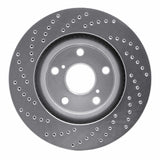 Dynamic Friction 2006-2020 Toyota Avalon Front Right Drilled Silver Brake Rotor by Dynamic Friction Company 621-76080R