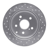 Dynamic Friction 2009-2013 Toyota Matrix Rear Right Drilled Silver Brake Rotor by Dynamic Friction Company 621-76084R