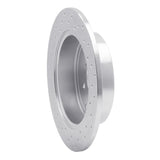 Dynamic Friction 2009-2013 Toyota Matrix Rear Right Drilled Silver Brake Rotor by Dynamic Friction Company 621-76084R
