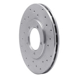 Dynamic Friction 1979-1983 Toyota Pickup Front Right Drilled Silver Brake Rotor by Dynamic Friction Company 621-76094R