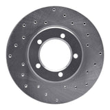 Dynamic Friction 1979-1983 Toyota Pickup Front Right Drilled Silver Brake Rotor by Dynamic Friction Company 621-76094R