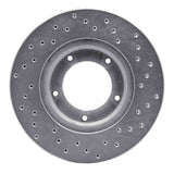 Dynamic Friction 1989-2008 Toyota Hi-Lux (Mexico) Front Left Drilled Silver Brake Rotor by Dynamic Friction Company 621-76106L