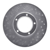 Dynamic Friction 1989-2008 Toyota Hi-Lux (Mexico) Front Left Drilled Silver Brake Rotor by Dynamic Friction Company 621-76106L