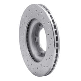 Dynamic Friction 1989-2008 Toyota Hi-Lux (Mexico) Front Left Drilled Silver Brake Rotor by Dynamic Friction Company 621-76106L