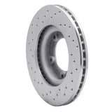 Dynamic Friction 1989-2008 Toyota Hi-Lux (Mexico) Front Right Drilled Silver Brake Rotor by Dynamic Friction Company 621-76106R
