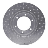 Dynamic Friction 1991-1998 Toyota 4Runner Front Left Drilled Silver Brake Rotor by Dynamic Friction Company 621-76115L