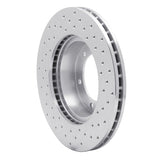 Dynamic Friction 1991-1998 Toyota 4Runner Front Left Drilled Silver Brake Rotor by Dynamic Friction Company 621-76115L