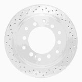 Dynamic Friction 2010-2022 Toyota 4Runner Rear Left Drilled Silver Brake Rotor by Dynamic Friction Company 621-76143L
