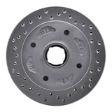 Dynamic Friction 1984-1985 Mazda RX-7 Front Left Drilled Silver Brake Rotor by Dynamic Friction Company 621-80006L